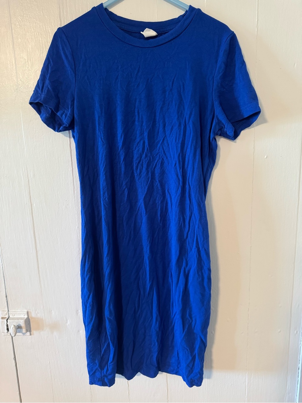 Girls Short-Sleeve Crewneck Dress - Royal Blue